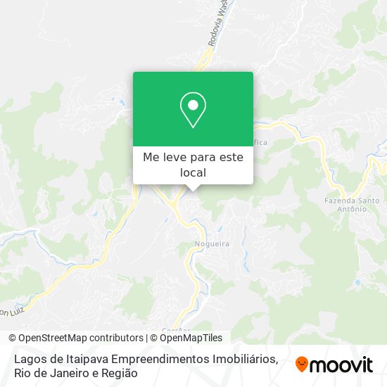 Lagos de Itaipava Empreendimentos Imobiliários mapa