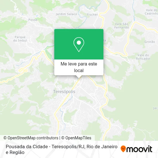 Pousada da Cidade - Teresopolis / RJ mapa