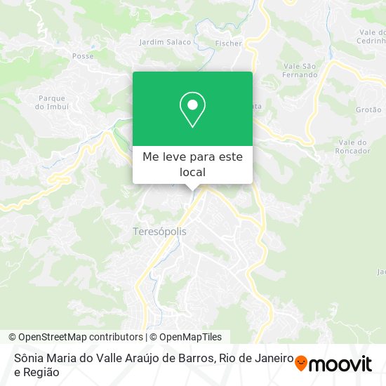 Sônia Maria do Valle Araújo de Barros mapa