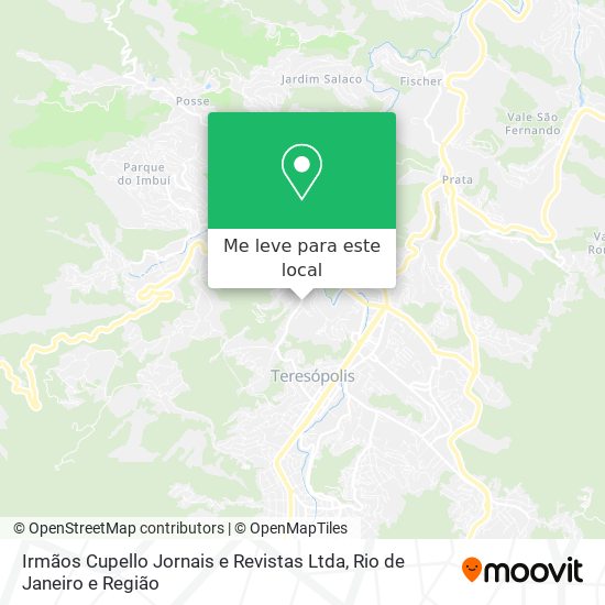 Irmãos Cupello Jornais e Revistas Ltda mapa