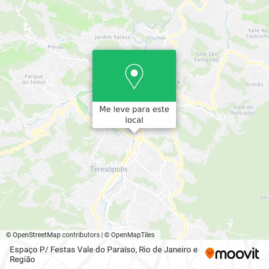 Espaço P/ Festas Vale do Paraíso mapa