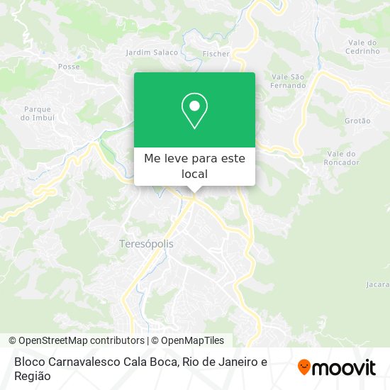 Bloco Carnavalesco Cala Boca mapa