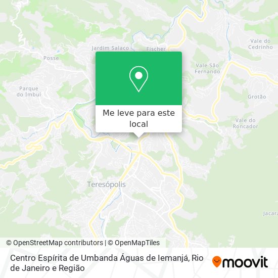 Centro Espírita de Umbanda Águas de Iemanjá mapa