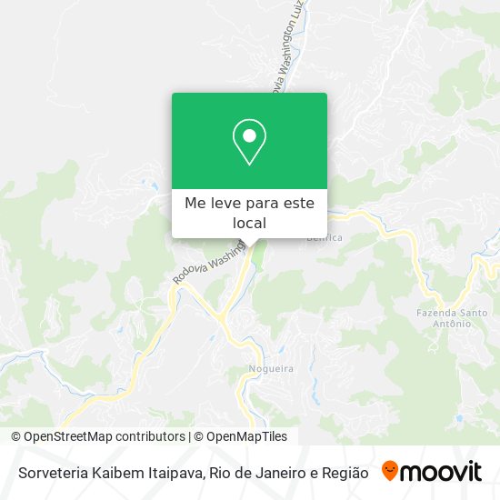 Sorveteria Kaibem Itaipava mapa