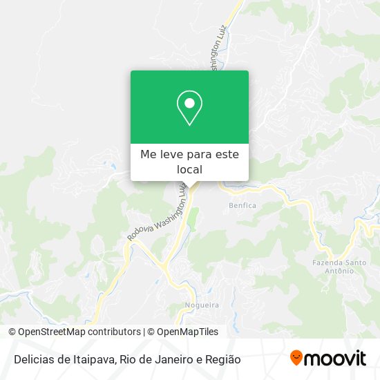 Delicias de Itaipava mapa