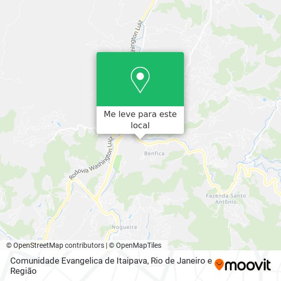 Comunidade Evangelica de Itaipava mapa