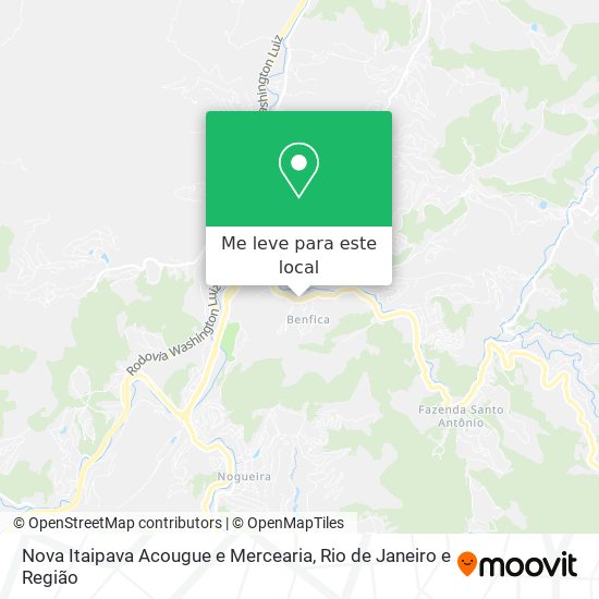 Nova Itaipava Acougue e Mercearia mapa