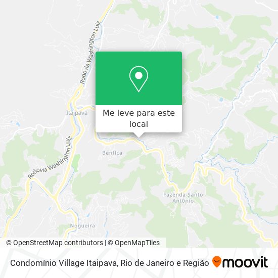Condomínio Village Itaipava mapa