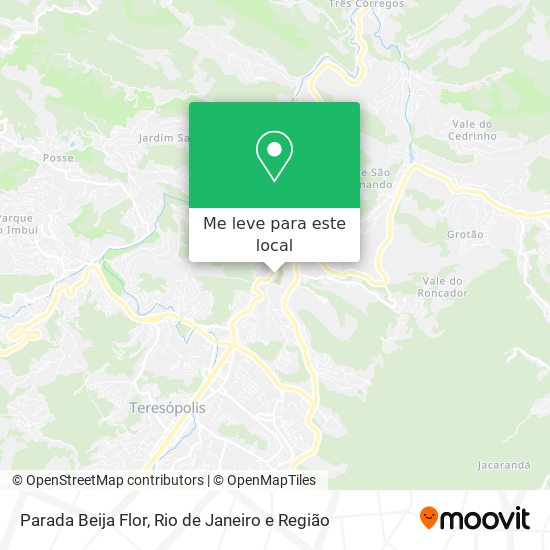 Parada Beija Flor mapa