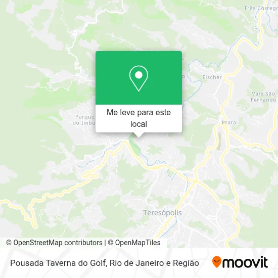 Pousada Taverna do Golf mapa