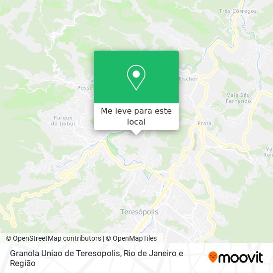 Granola Uniao de Teresopolis mapa