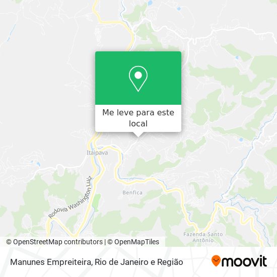 Manunes Empreiteira mapa