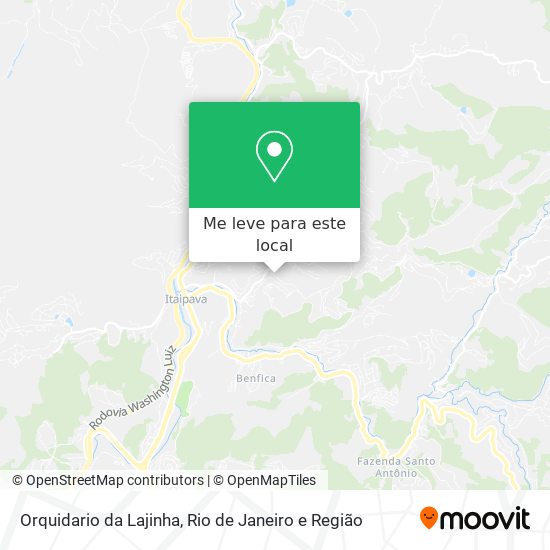 Orquidario da Lajinha mapa