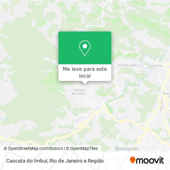 Cascata do Imbuí mapa