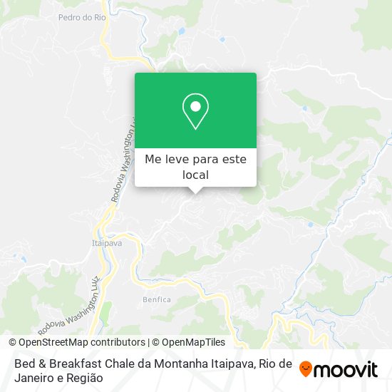 Bed & Breakfast Chale da Montanha Itaipava mapa