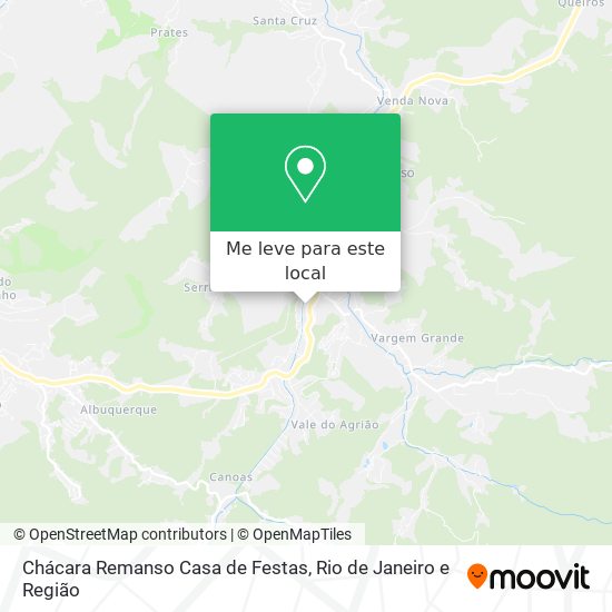 Chácara Remanso Casa de Festas mapa