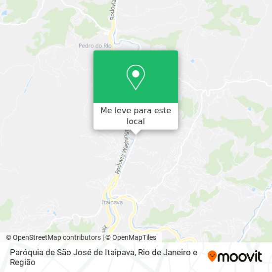 Paróquia de São José de Itaipava mapa