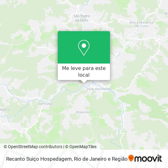 Recanto Suiço Hospedagem mapa