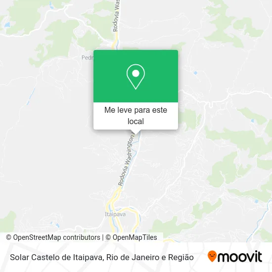 Solar Castelo de Itaipava mapa