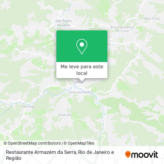 Restaurante Armazém da Serra mapa