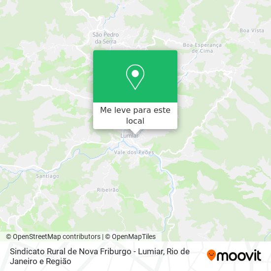 Sindicato Rural de Nova Friburgo - Lumiar mapa