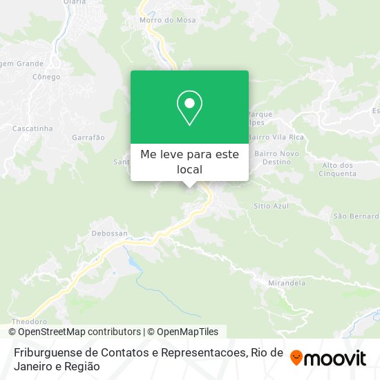 Friburguense de Contatos e Representacoes mapa