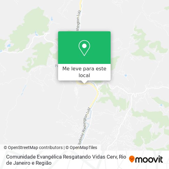 Comunidade Evangélica Resgatando Vidas Cerv mapa