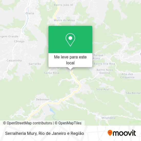 Serralheria Mury mapa