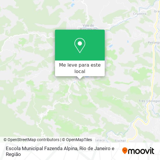 Escola Municipal Fazenda Alpina mapa