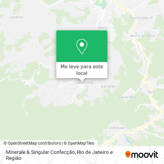 Minerale & Singular Confecção mapa