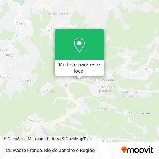 CE Padre Franca mapa