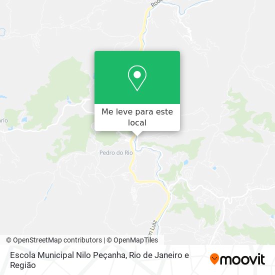 Escola Municipal Nilo Peçanha mapa