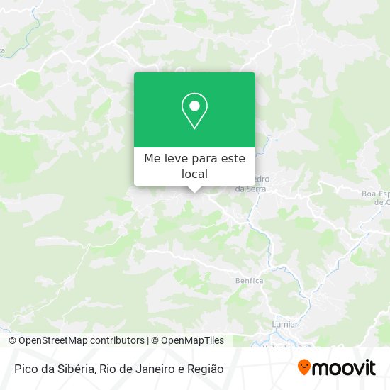 Pico da Sibéria mapa