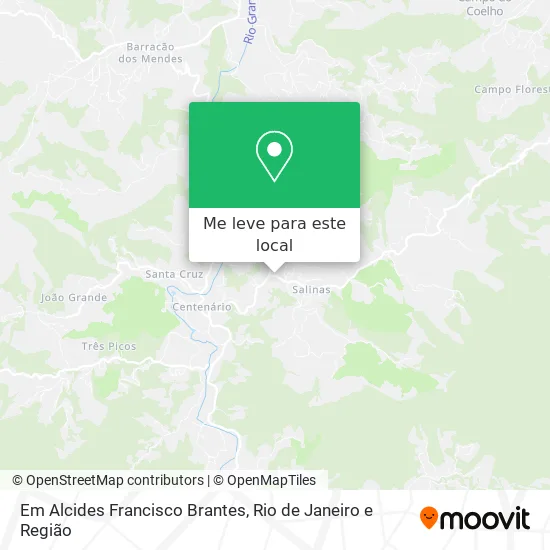Em Alcides Francisco Brantes mapa