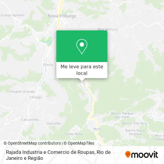 Rajada Industria e Comercio de Roupas mapa
