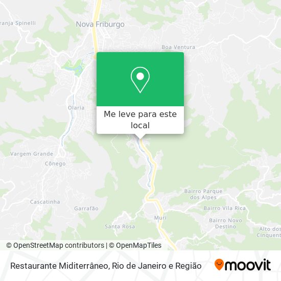 Restaurante Miditerrâneo mapa