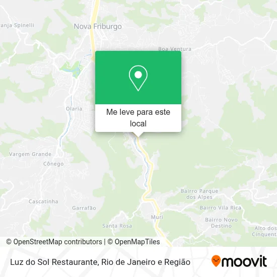Luz do Sol Restaurante mapa