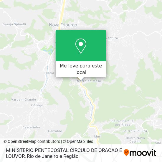 MINISTERIO PENTECOSTAL CIRCULO DE ORACAO E LOUVOR mapa
