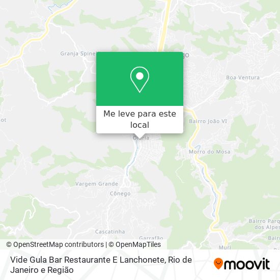 Vide Gula Bar Restaurante E Lanchonete mapa