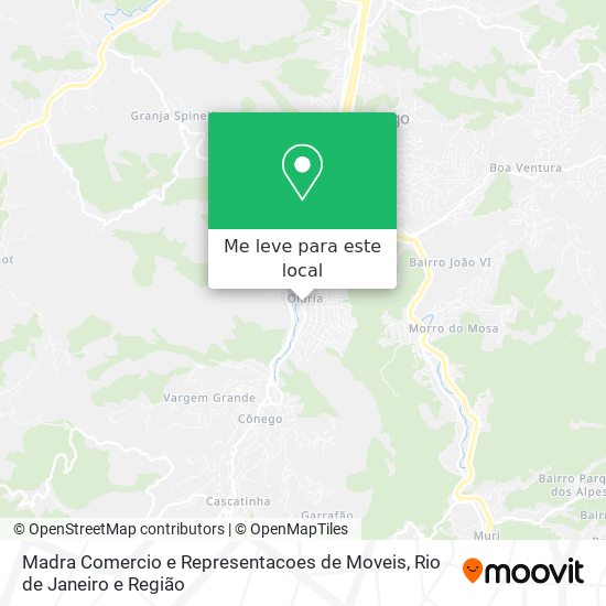 Madra Comercio e Representacoes de Moveis mapa