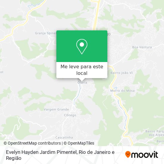 Evelyn Hayden Jardim Pimentel mapa