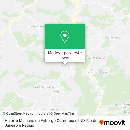 Halorra Malharia de Friburgo Comercio e IND mapa