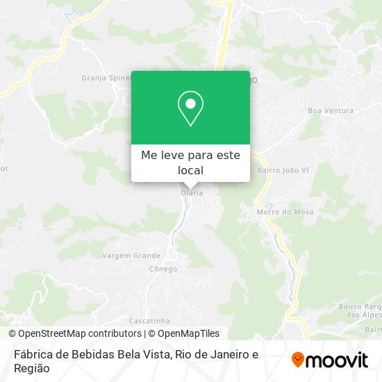 Fábrica de Bebidas Bela Vista mapa