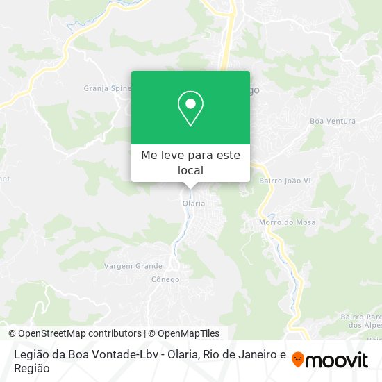 Legião da Boa Vontade-Lbv - Olaria mapa