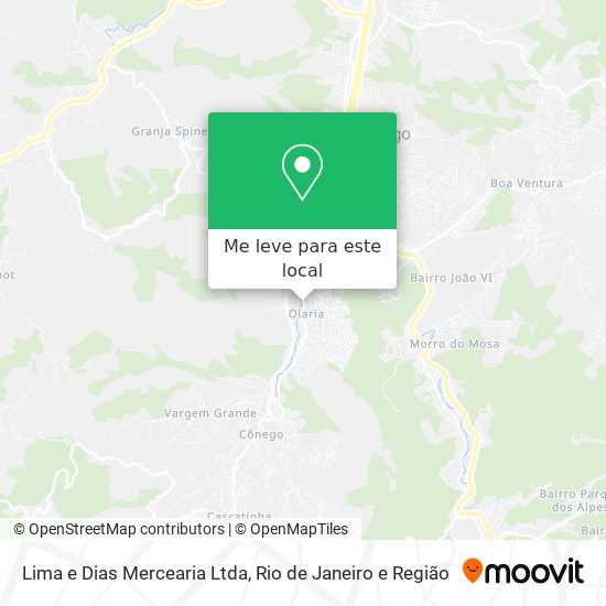 Lima e Dias Mercearia Ltda mapa