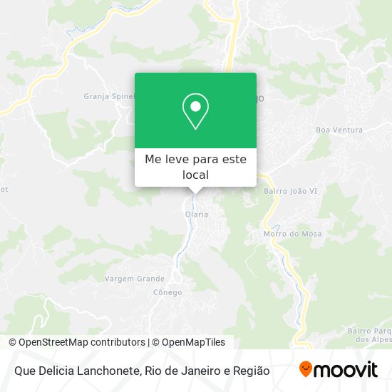Que Delicia Lanchonete mapa