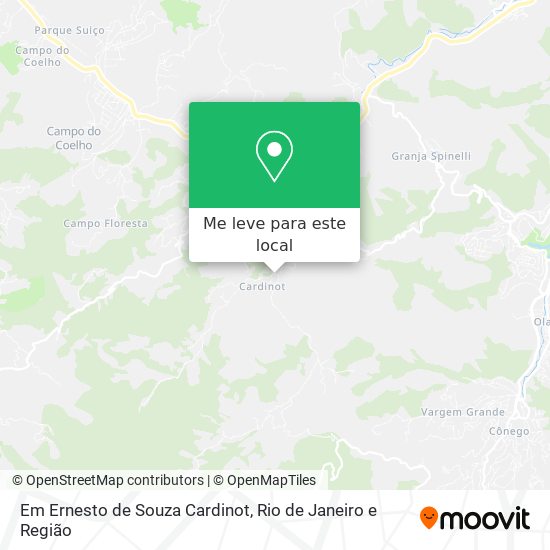 Em Ernesto de Souza Cardinot mapa