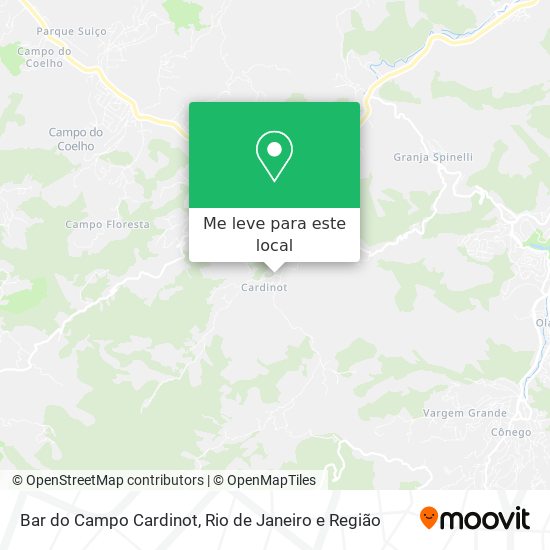 Bar do Campo Cardinot mapa