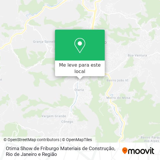 Otima Show de Friburgo Materiais de Construção mapa