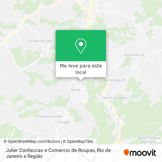 Julier Confeccao e Comercio de Roupas mapa